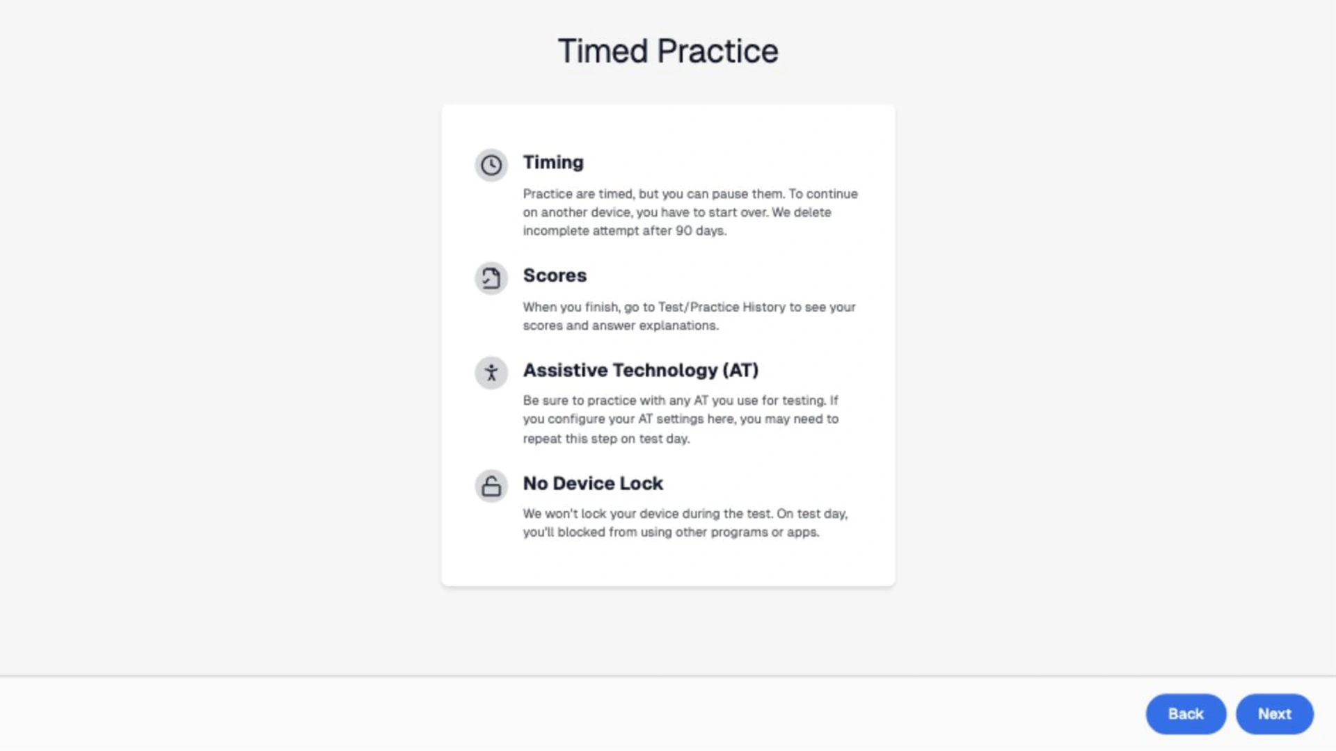 Set expectations before the clock starts.